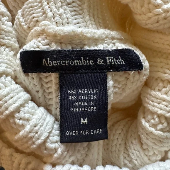 Vintage Abercrombie & Fitch Turtleneck Ribbed Cotton Sweater - Picture 4 of 4